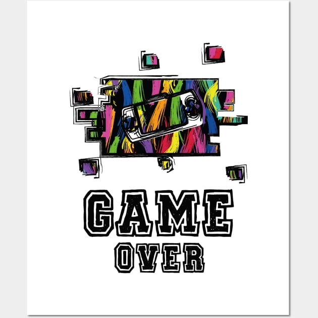 GAME OVER Wall Art by cakireemre4053@gmail.com